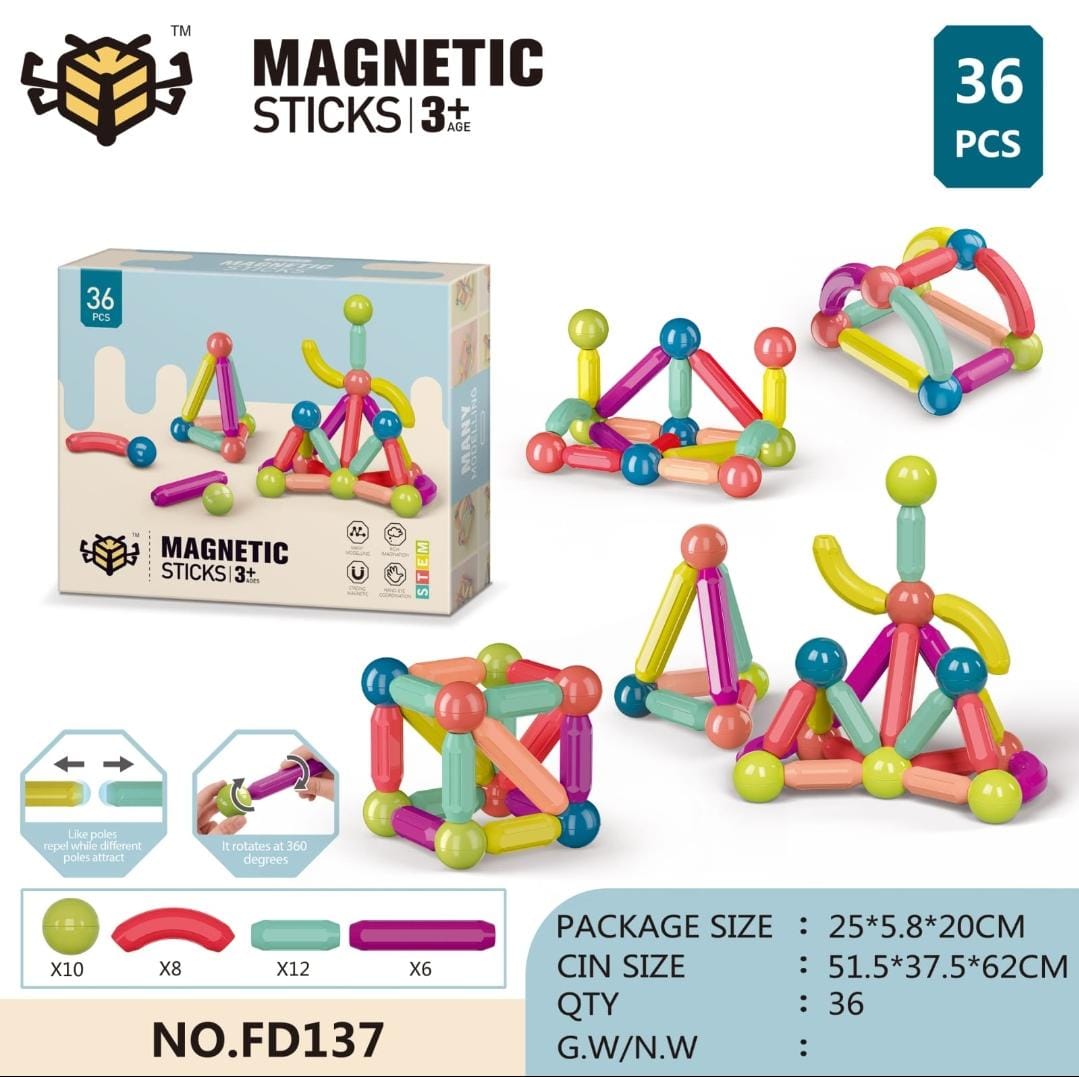 Magnetic sticks for kids