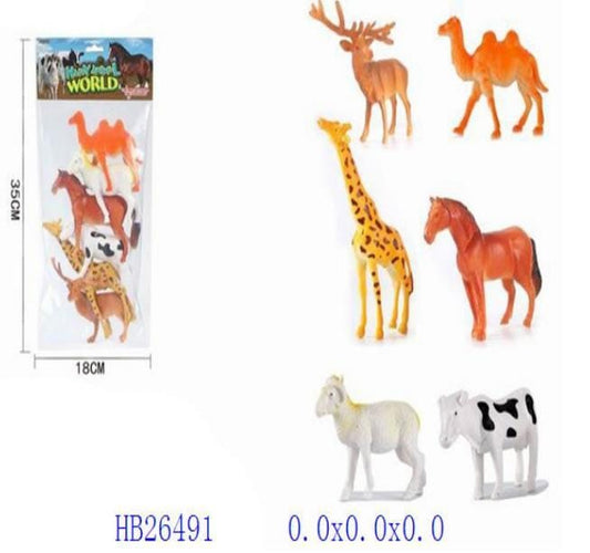 Multicolor Wild Animals Set