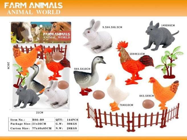 Small Farm animals set for kids